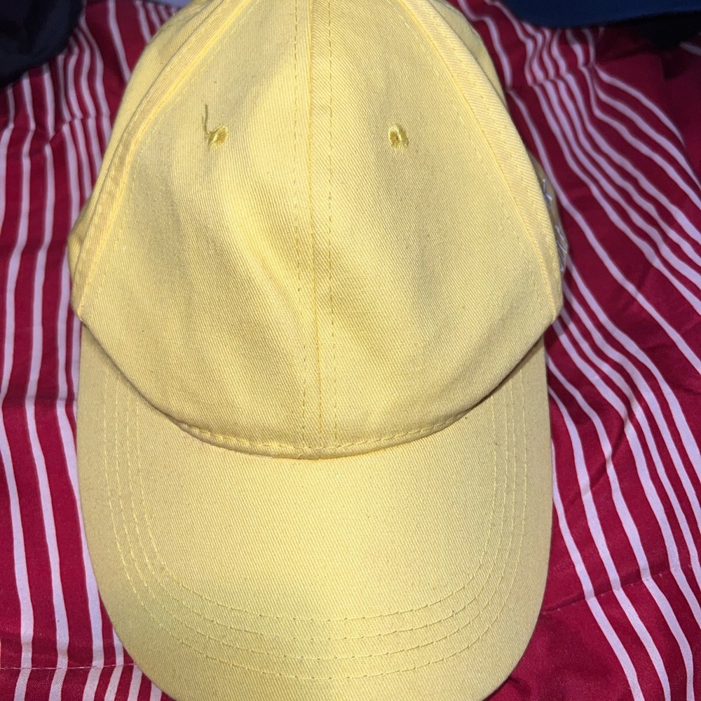 forever 21 yellow baseball hat